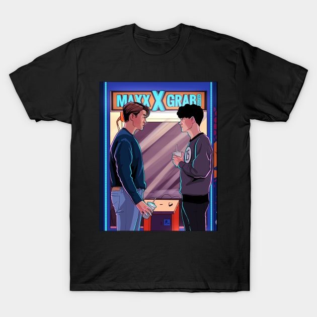 Nick and Charlie- Heartstopper arcade single drawing T-Shirt by daddymactinus